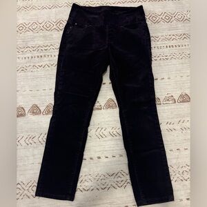 Dark purple ribbed pant - size 2